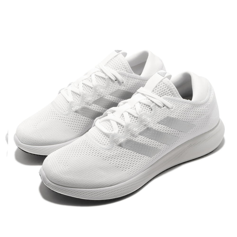 輕量慢跑鞋品牌:ADIDAS型號:G28209品名:Edge Flex W配色:白色,銀色
