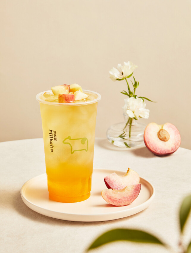迷客夏水蜜桃季推4款「水蜜桃系手搖飲」搭馬修嚴選優格必喝，再推新加料脆口冰糖蘆薈