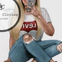 ขายส่งเสื้อยืดนมโต 65 บาท