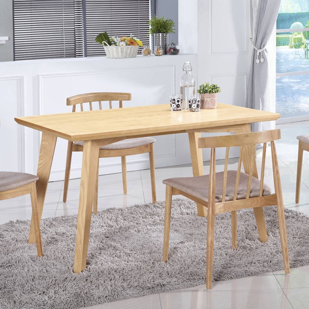 H&D-葛麗絲4.3尺原木餐桌