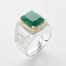 ◎南非辛巴威珍稀鉻致色寶石天然翡翠藍寶-帝王綠水頭飽滿 質地細緻媲美老坑玻璃種翡翠祖母綠|◎|◎主商品：女戒指X1、男戒指x1、項鍊x1、(三款擇二款)A：女戒、B：男戒、C：項鍊商業名稱：天然翡翠藍