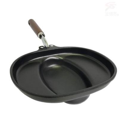 金德恩 台灣製造 簡易料理日式蛋包飯神器/煎盤20x19.5cm