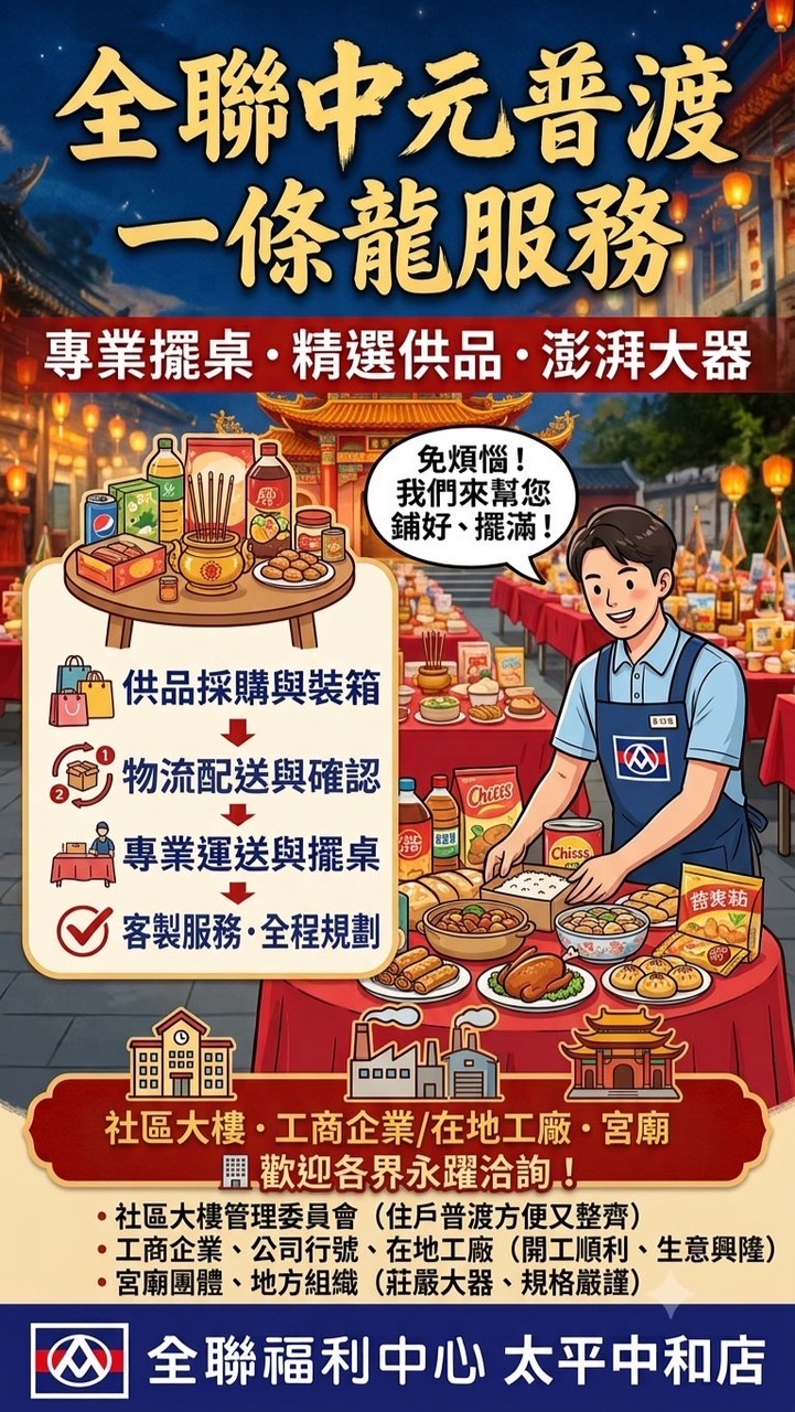 全聯太平中和店-鄉親揪在一起