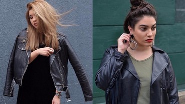 胖女孩示範 7 招「皮衣氣勢穿法」！2016 秋冬必收