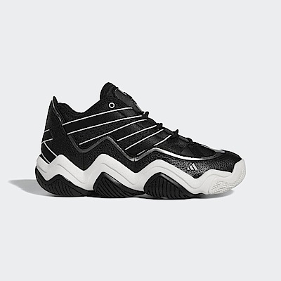 Adidas Top Ten 2010 FZ6219 男 籃球鞋 運動 復刻 球鞋 皮革 避震 穿搭 黑銀