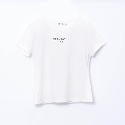 CLL巧玲瓏 簡約圓領白T