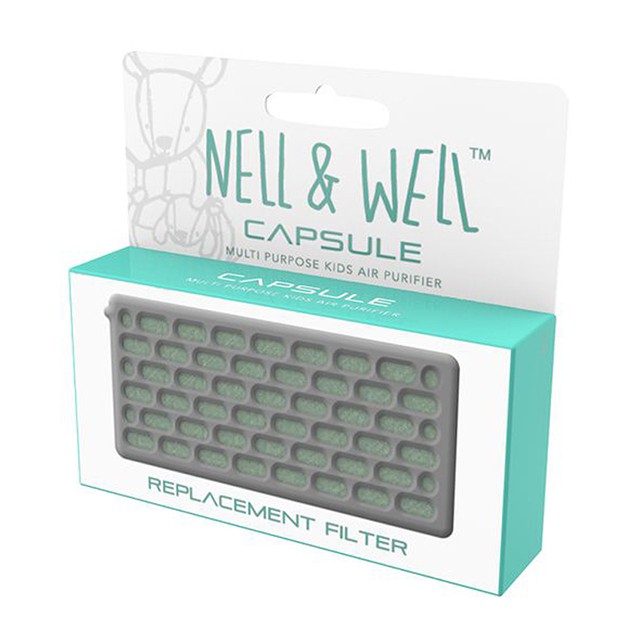 5560140300002馬來西亞 Nell & Well 攜帶型夾式空氣清淨機－專用濾芯商品特色:五重濾心，淨化PM2.5/甲醛/塵螨/細菌。夾式設計，可固定在推車/汽座/嬰兒床邊。雙風機設計，風速