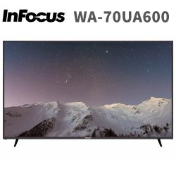 ◎日本原裝面板、4K UHD、HDR 10、10bit顯色能力|◎四核心影像處理晶片、內建wifi功能、原廠保固3年|◎◎贈桌上型基本安裝(拆箱/定位/裝機)。商品名稱:Infocus鴻海70吋4KH