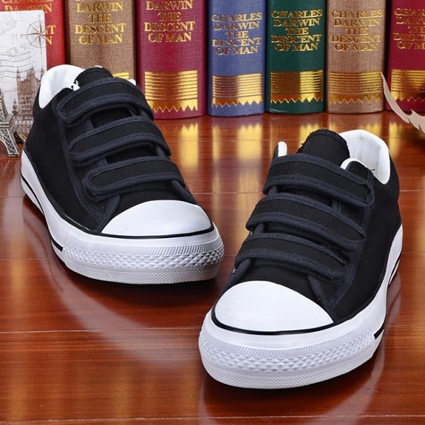 帆布鞋低筒男鞋透氣男士布鞋白色休閒鞋韓版潮懶人鞋學生球鞋