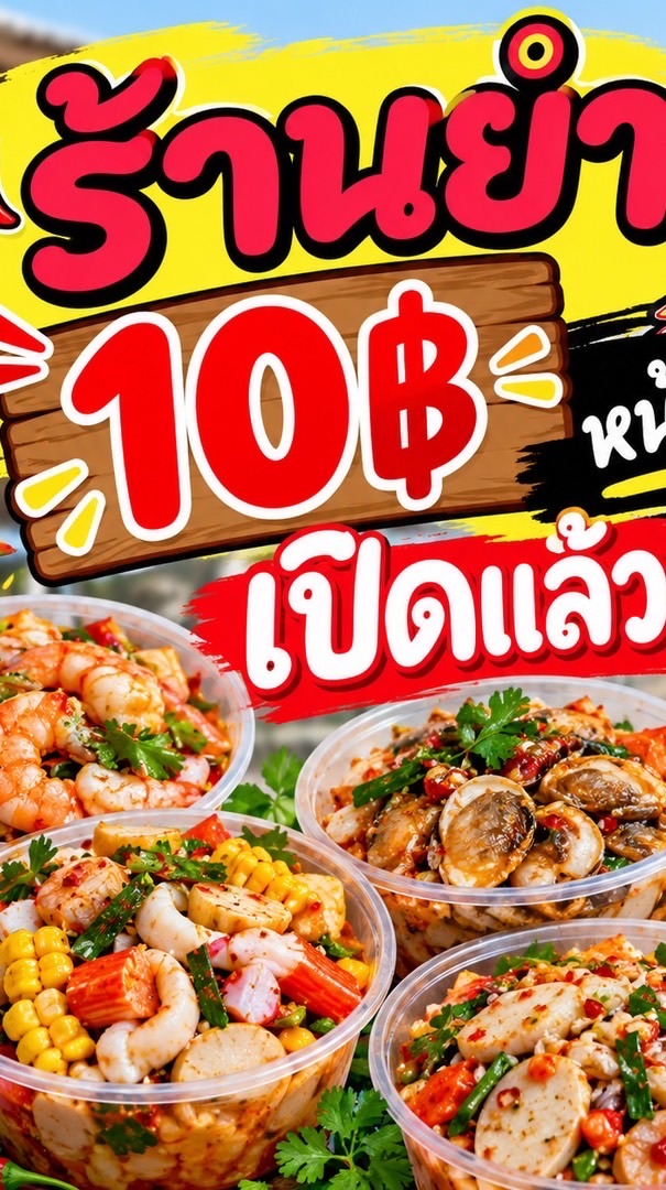 ร้านยำ 10 บาทหน้าหอมังกร