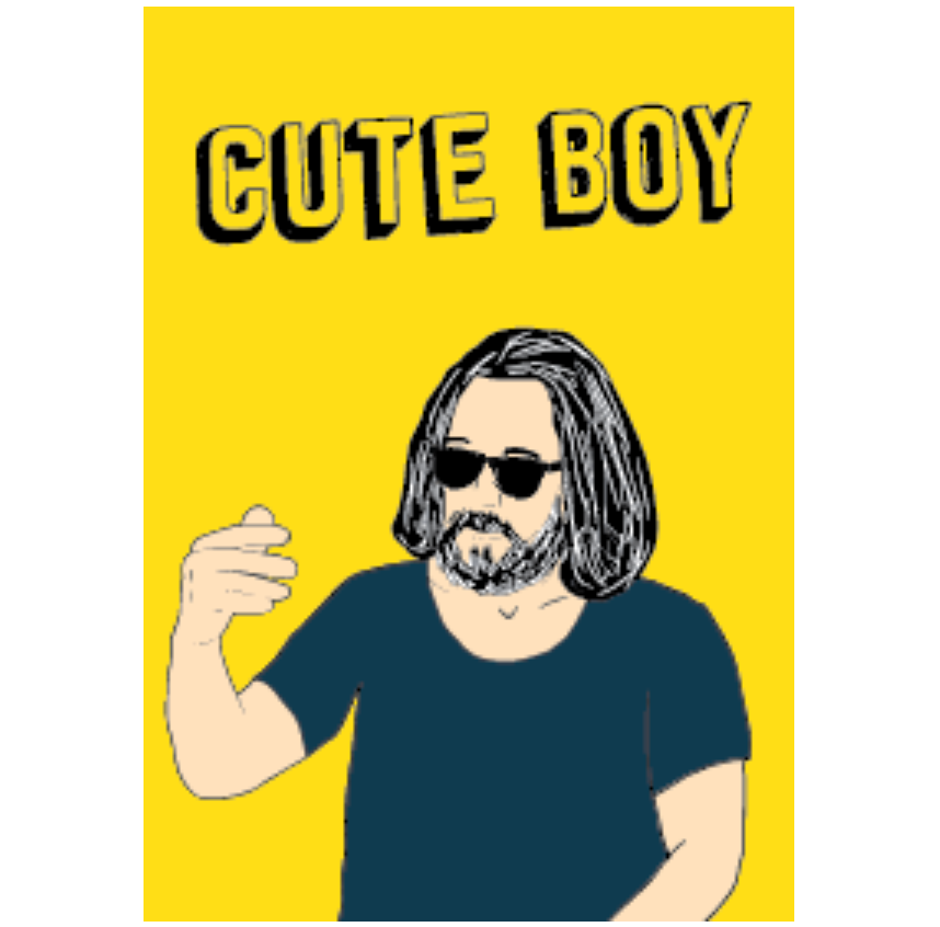 Cute Boy: Colorful Doodle Comic