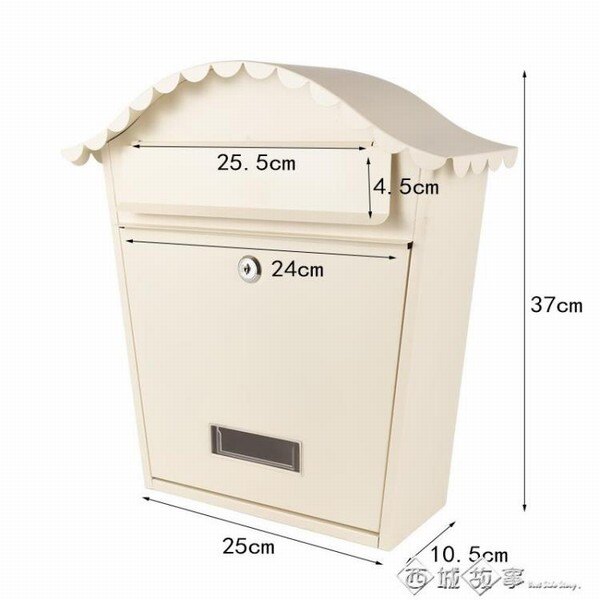 鐵藝歐式別墅信箱室外報箱創意郵筒防水郵箱印字心理壁掛多地 西城故事