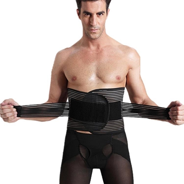 收腹帶男士束身護腰束腰帶夏季隱形束腹瘦身塑身衣減啤酒肚瘦肚子