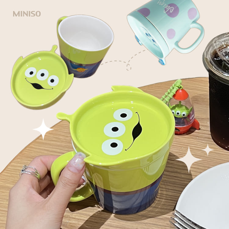 MINISO名創優品-三眼怪&毛怪陶瓷馬克杯 杯子 水杯 造型杯 喝水 禮物 迪士尼 皮克斯 玩總 怪獸電力公司 Unicorn