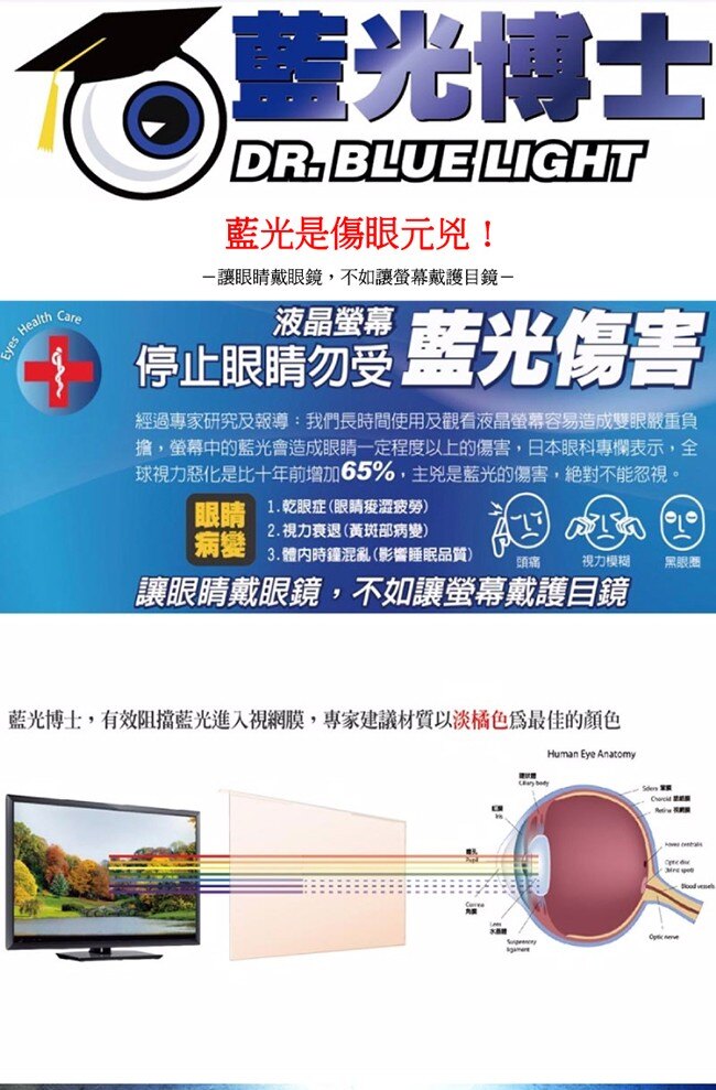 【威利家電】 【分期0利率+免運】藍光博士 19吋抗藍光液晶螢幕護目鏡 JN-19PLB