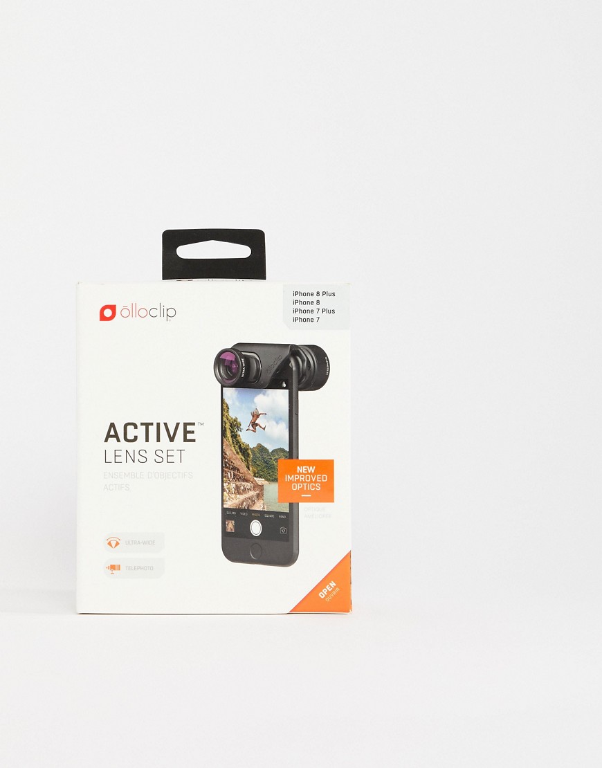 Olloclip active lens for iPhone 7/7+/8/8+ Works on both front and rear-facing cameras Includes ultra