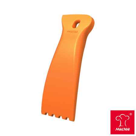 【MULTEE摩堤_鑄鐵鍋系列用品】烹飪工具組-矽晶清潔刮刀(橘)