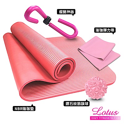 商品超過超商限制，故僅提供宅配服務瑜珈墊：NBR材質，加厚加長，加送束帶瘦腿器：懶人瘦身利器彈力帶：天然乳膠，超Q彈力，拉伸不變形筋膜球：輕巧實用，滾走你的痠痛