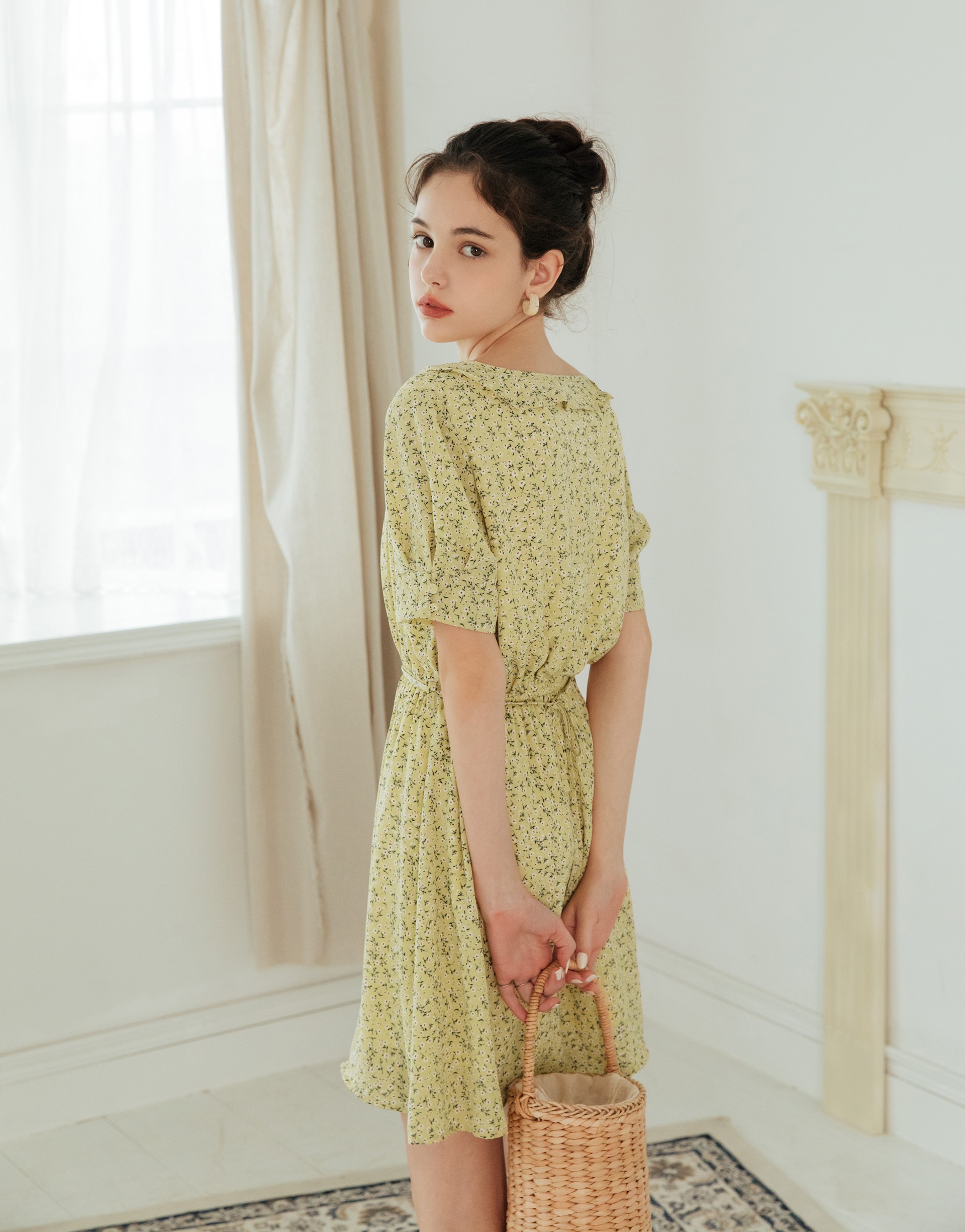 PAZZO+小法國渡假感碎花洋裝