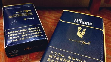 二創香菸風iPhone手機殼，還有健康警語