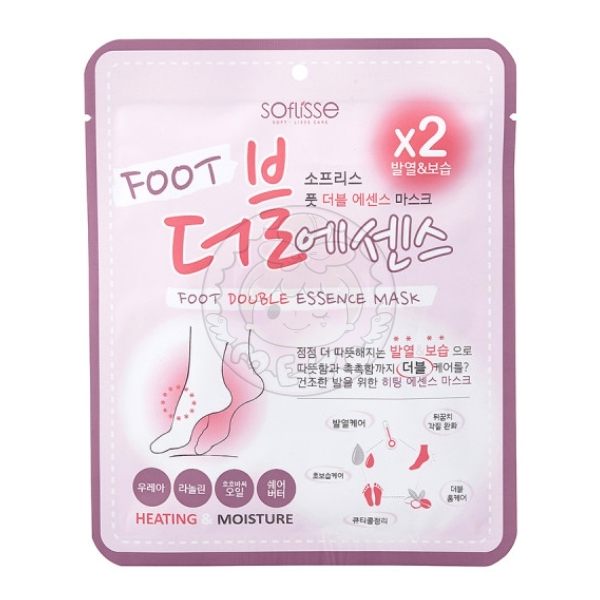 韓國SOFLISSE 溫感加倍滋潤嫩白護足膜(一對入)