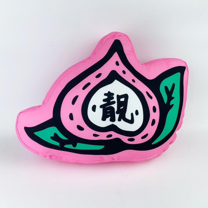 紅桃粿抱枕 ( 中 ) 趴睡枕 靠枕 桃子 彌月生日中秋情人禮 抓周