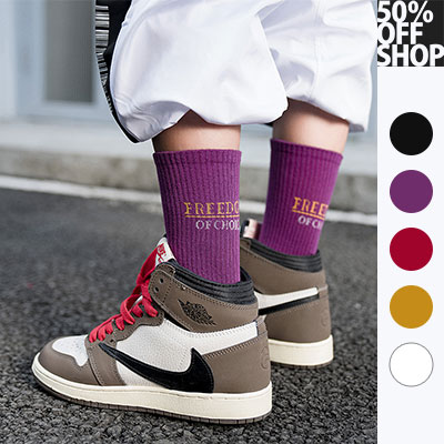 50%off shop freedom英文字母中筒襪【004302bhba】