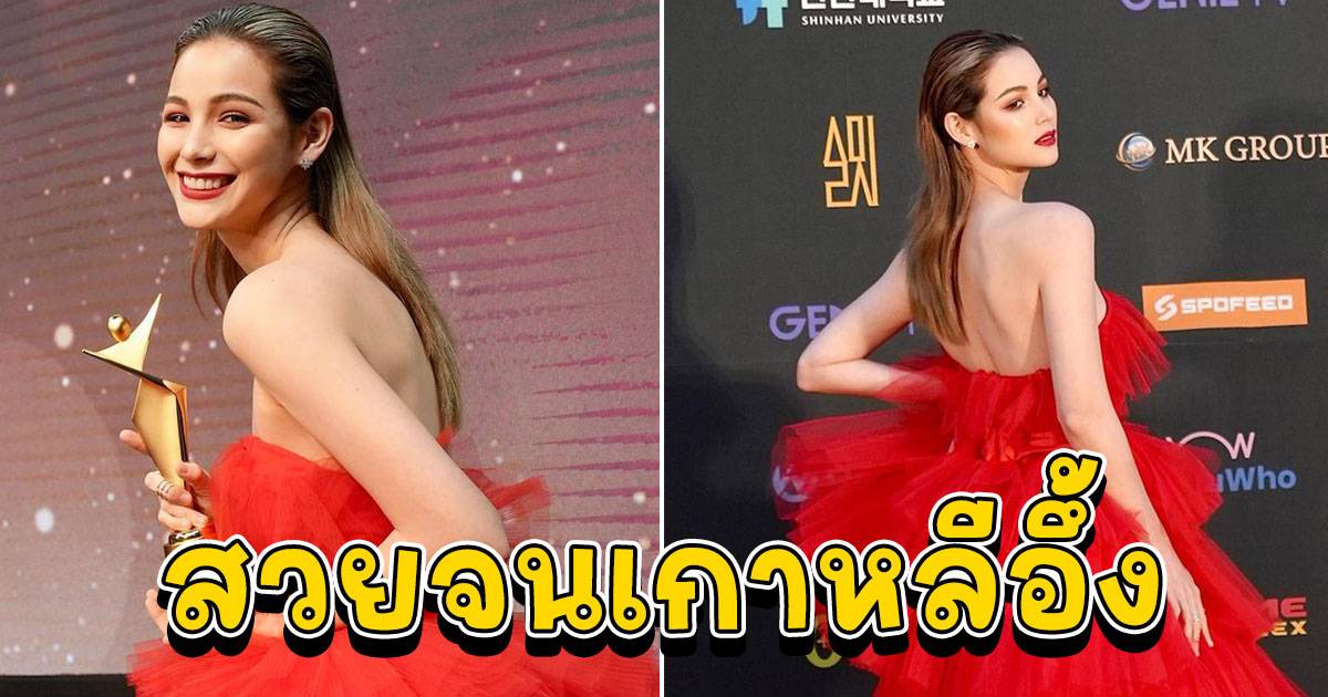 สาวไทยเพียงคนเดียว คว้ารางวัล Asia Star Award ที่เกาหลี News In