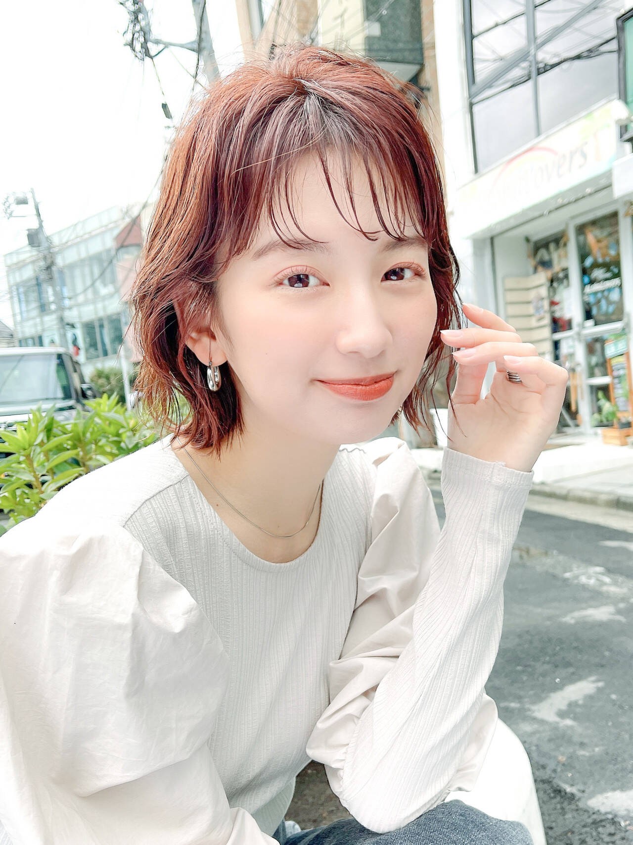 モテ確定 石原さとみ風 シースルーバング