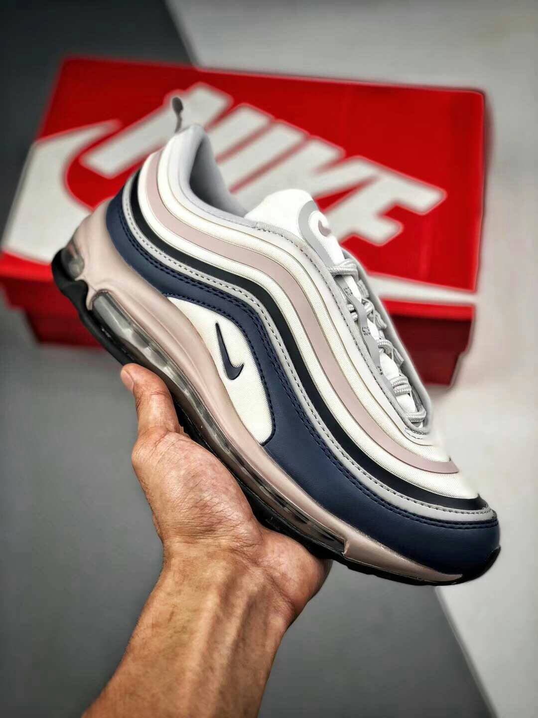 Nike Air Max 97 白藍粉氣墊慢跑鞋 女款