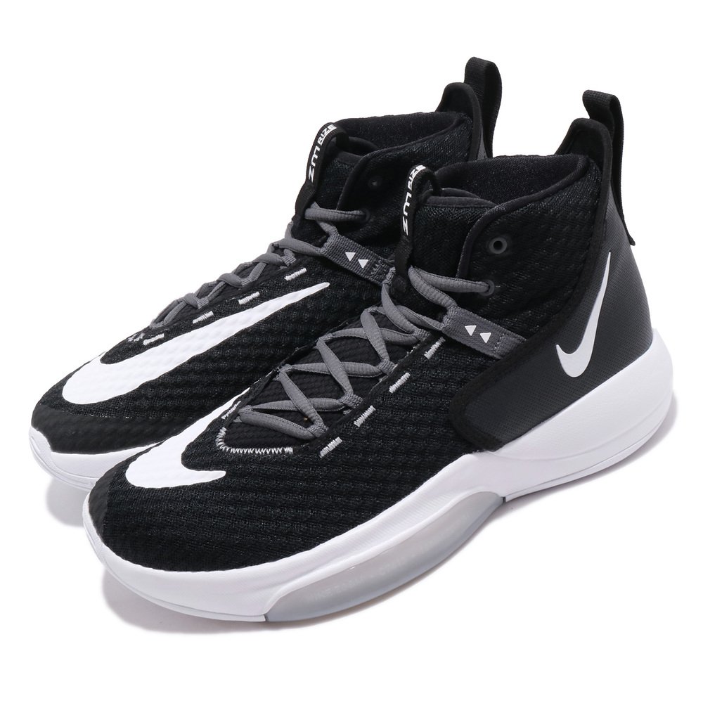 NIKE 籃球鞋 Zoom Rize Team 運動 男鞋 氣墊 避震 高筒 包覆 球鞋 穿搭 黑 白 [BQ5468-001]