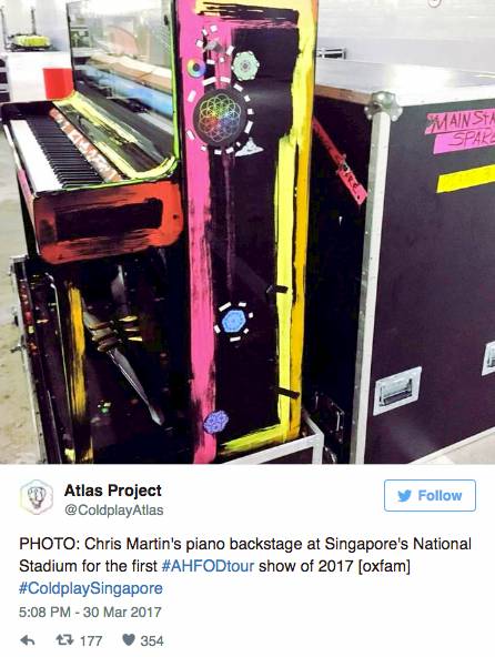 Wow, Megahnya Panggung Konser Coldplay di Singapura