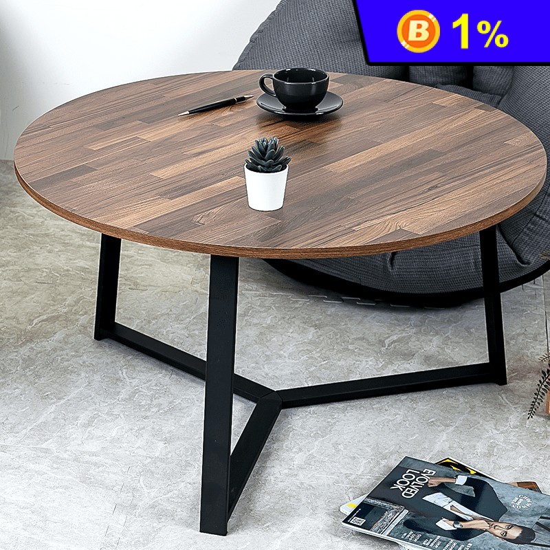 【歐德萊生活工坊】洛克工業風大圓桌(茶几 桌子 書桌 和式桌)