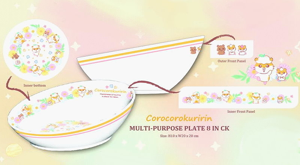 asdfkitty* 可樂鈴 陶瓷沙拉盤/斜口碗/可裝點心.咖哩飯.燴飯.羹湯菜-SANRIO正版商品