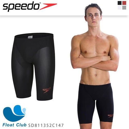 【SPEEDO】男人競技及膝泳褲 LZR Racer Elite 頂尖選手首選 (黑) SD811352C14700