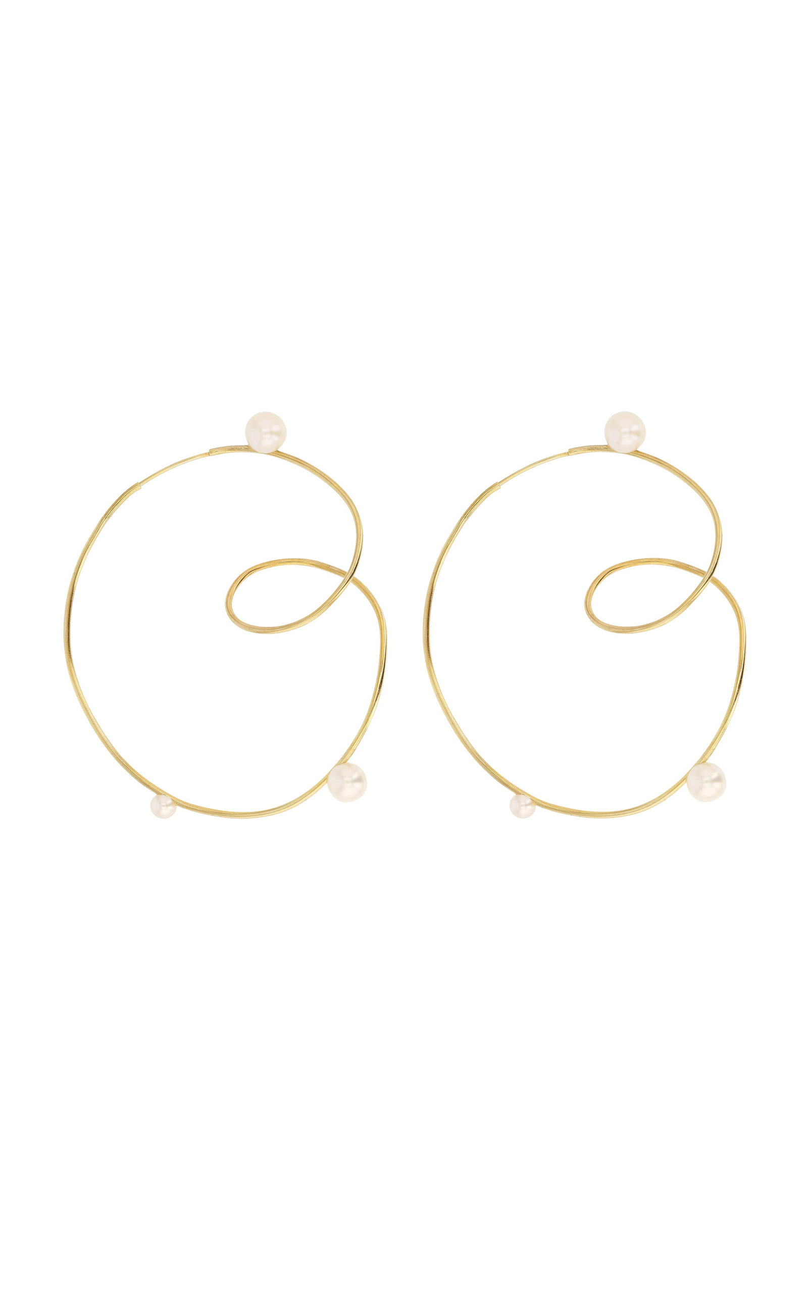 Sarah & Sebastian's 'Buoy' hoops are anything other than average. They're crafted from gold vermeil 