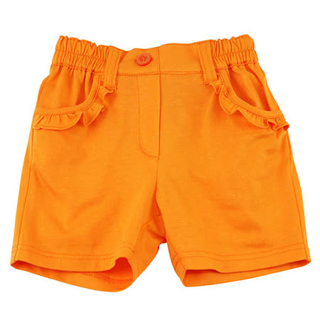 【愛的世界】MYBABY 水果百匯系列純棉橙色短褲/1~3歲-台灣製-