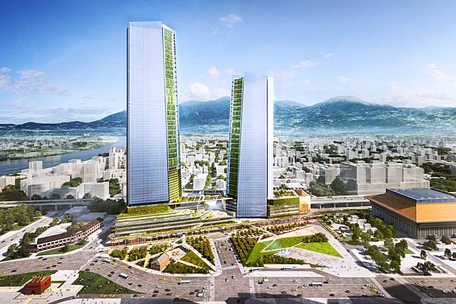 雙子星大樓開發案由次優先申請人藍天團隊遞補，強調100%本土資金(圖/藍天宏匯團隊　提供)