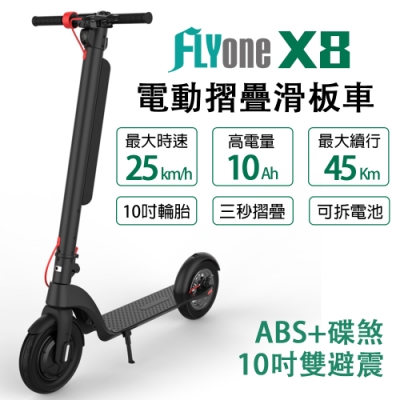 最快行駛速度25KM/h ABS+碟煞 350W大電機 超亮LED夜行大燈及後煞車燈 大容量10Ah可拆卸電池 高級雙避震彈簧