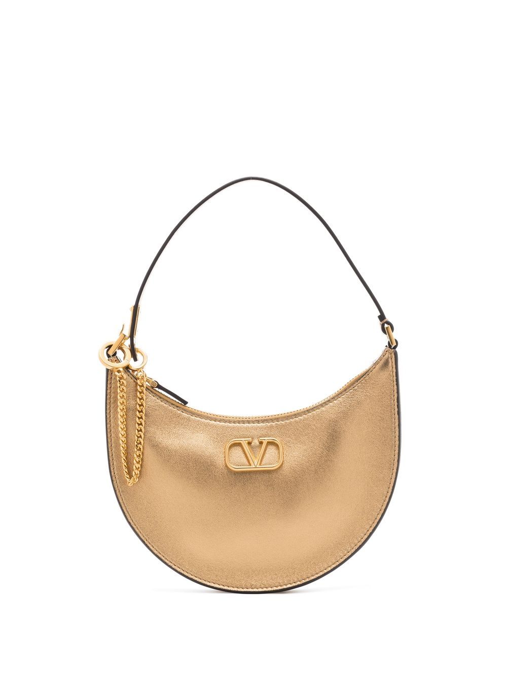 Valentino Garavani - VLogo metallic mini bag - women - Leather - One Size - Gold