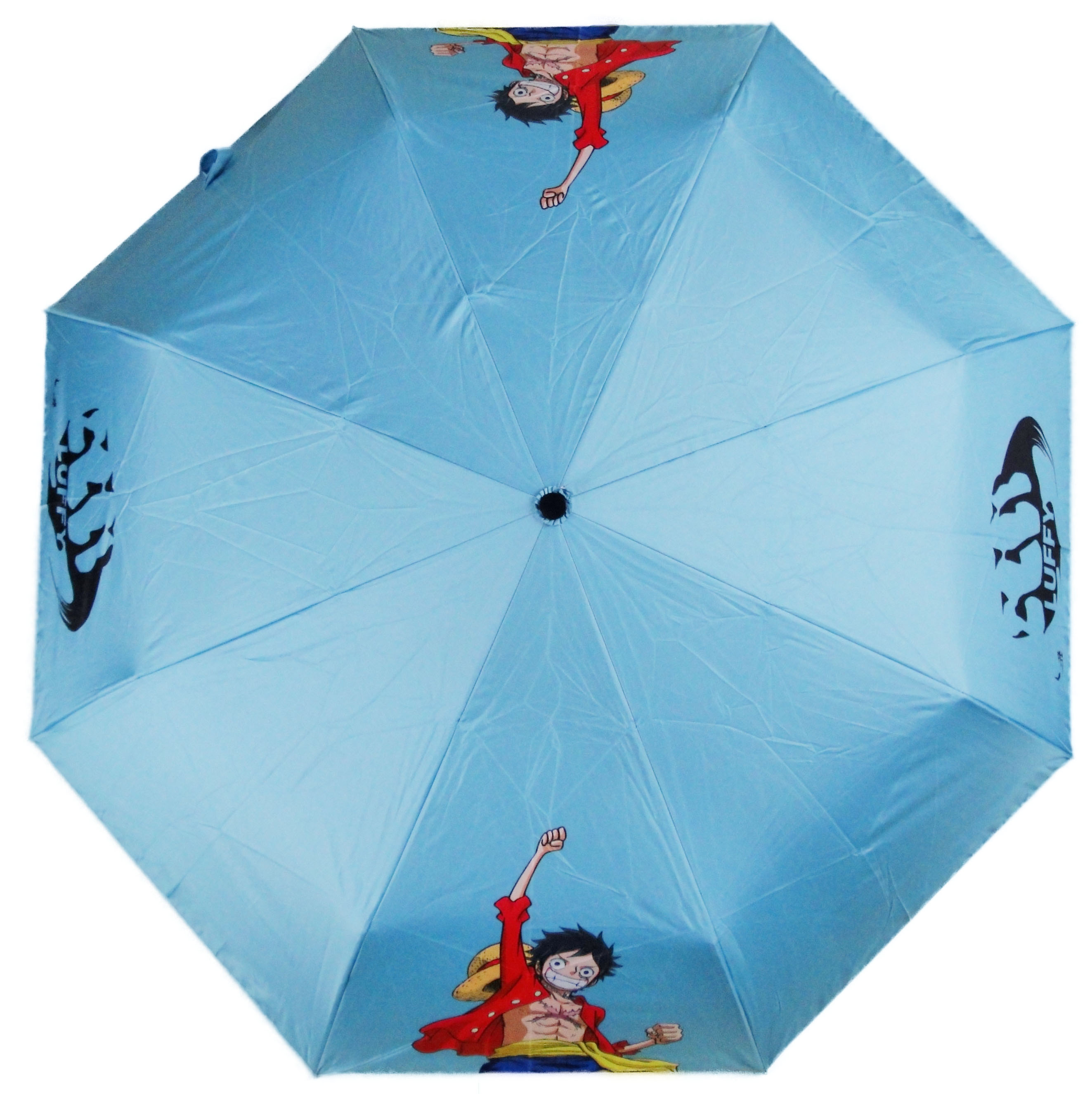 One Piece 航海王 海賊王 魯夫 Luffy 水藍色 自動傘 雨傘 陽傘 晴雨傘
