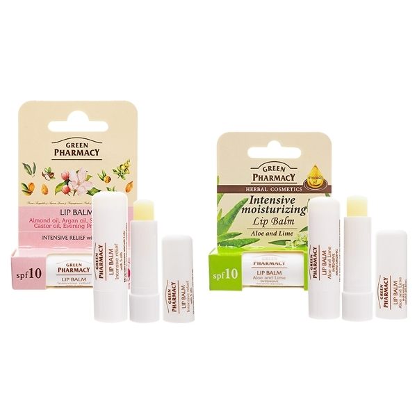 Green Pharmacy 乾荒對策極潤／萊姆保濕／香草潤澤／莓果修護 唇膏(3.6g) 款式可選【小三美日】