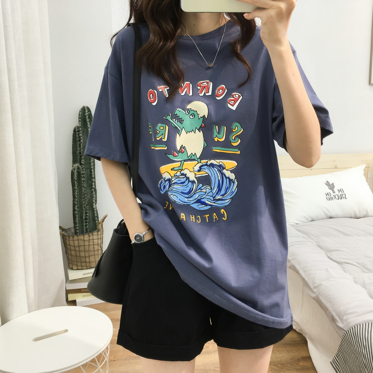 【missy shop】恐龍衝浪T-5479047