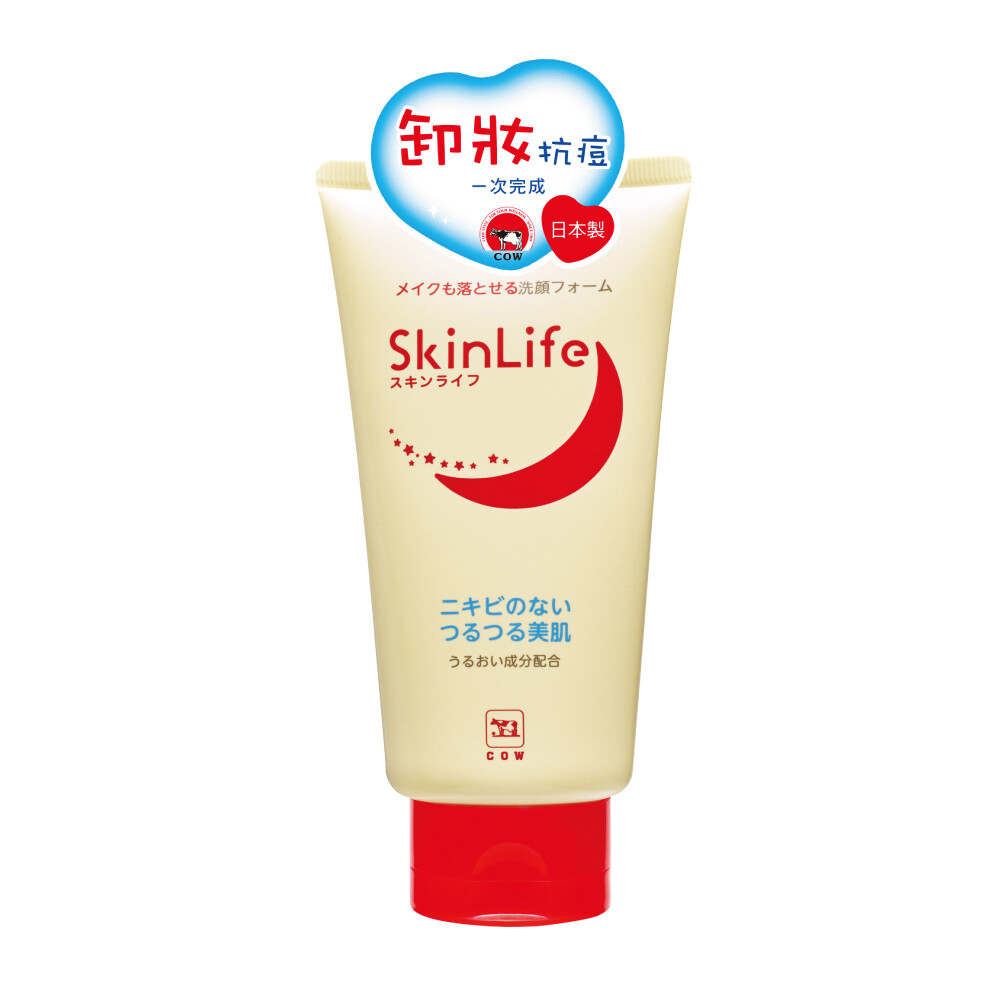 日本原裝進口 牛乳石鹼 skinlife 滋卿愛卸妝抗痘洗面乳(120g) 南聯公司貨