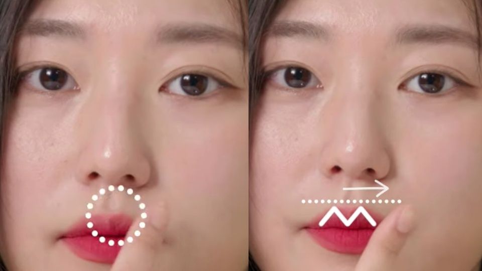 STEP 1：唇峰暈染