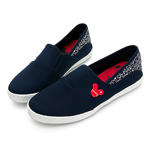 微尖鞋型修飾美型線條 後跟米奇圖樣設計簡約有亮點 鞋墊米奇米妮親吻現可愛魅力