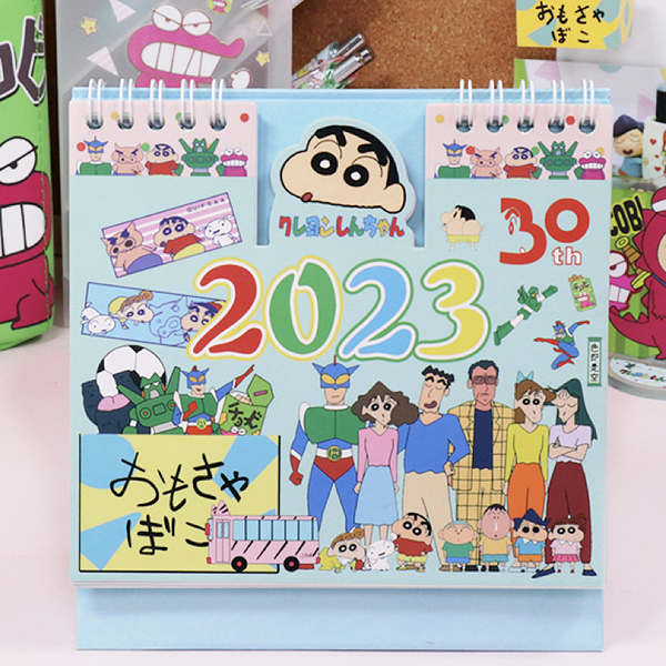 蠟筆小新 2023年 ( 2022.11-2023.12 ) 桌曆 台曆 月曆 桌面 每日記事本 計劃本 日曆