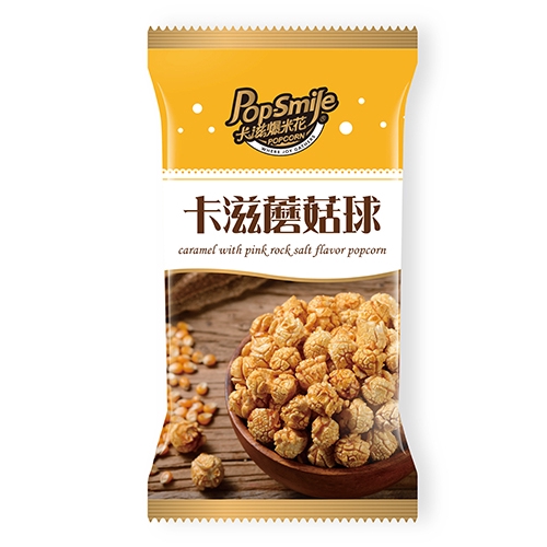 卡滋蘑菇球爆米花-焦糖玫瑰鹽口味100G【愛買】