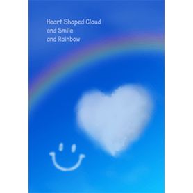 ハート雲とスマイルと虹