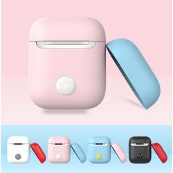 ◎使用無毒材質，快壓按鈕，一秒掀蓋|◎精選矽膠材質，觸感良好|◎包裝內附兩個上蓋 隨心變換顏色。精密設計完美服貼種類:手機殼/套類型:手機套適用廠牌:Apple蘋果適用系列:AirPods功能:防刮,